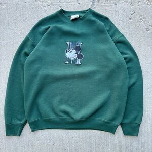 Disney Green Sweatshirt with Mickey Mouse Design